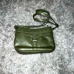 Green Faux Leather Purse